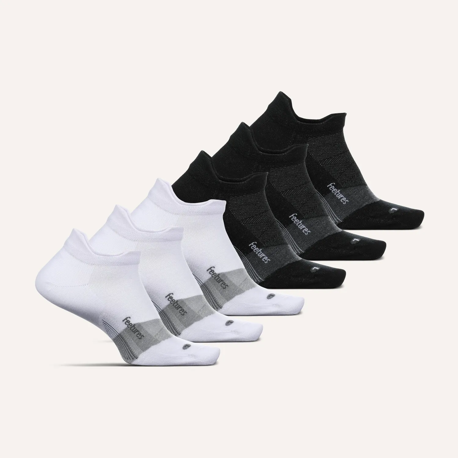 Feetures Merino 10 Ultra Light Tab sokker 6-pack Andy Glaze tynne