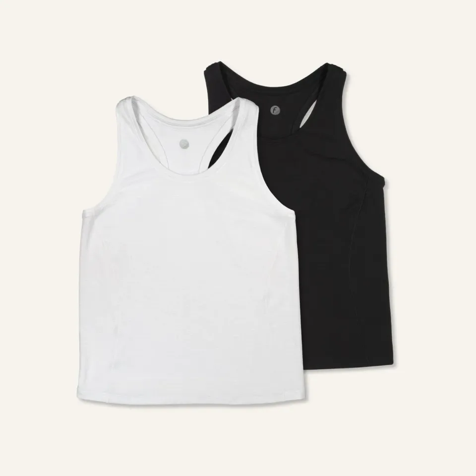 Feetures Stride Flex Performance Tank treningstopp 2-pack basics