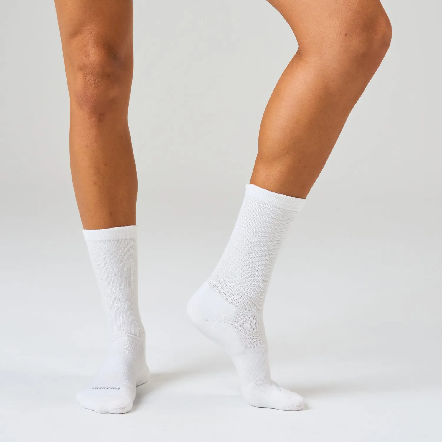 Feetures Therapeutic Max Cushion Crew sokker White trykkfri