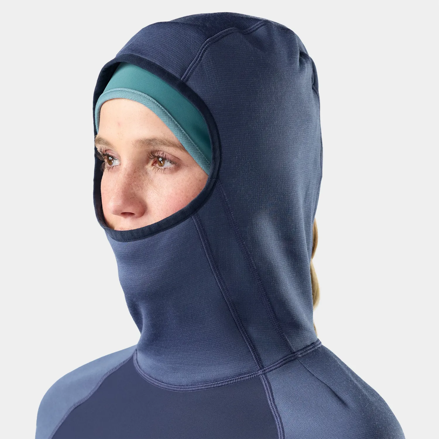 Smartwool Active Fleece Wind Hoodie hettegenser Nightfall vind kanal
