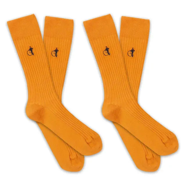 London Sock Company Simply Sartorial sokker safran 2-pak tynne