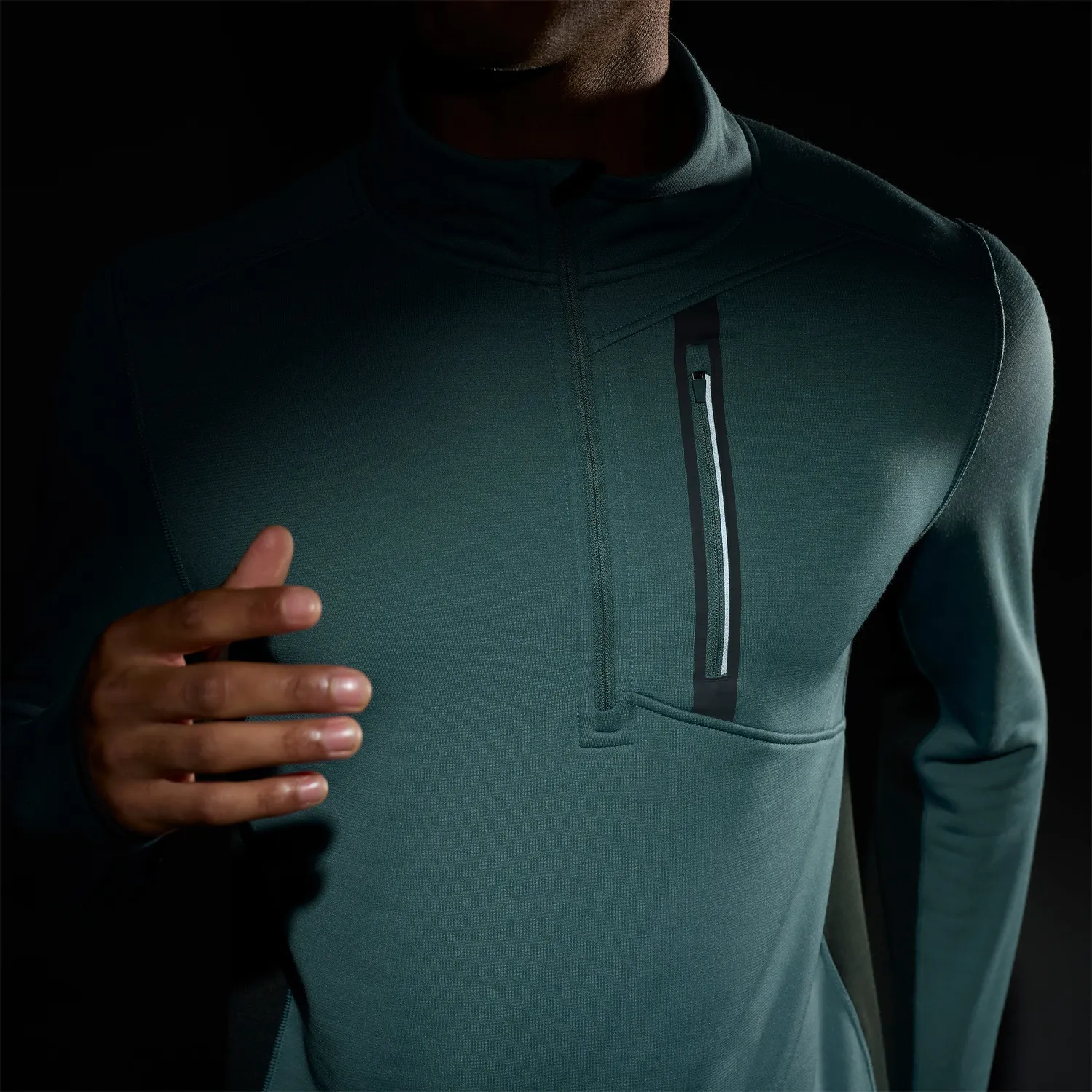 Smartwool Active Fleece 1/2 Zip fleecegenser dusty teal merino