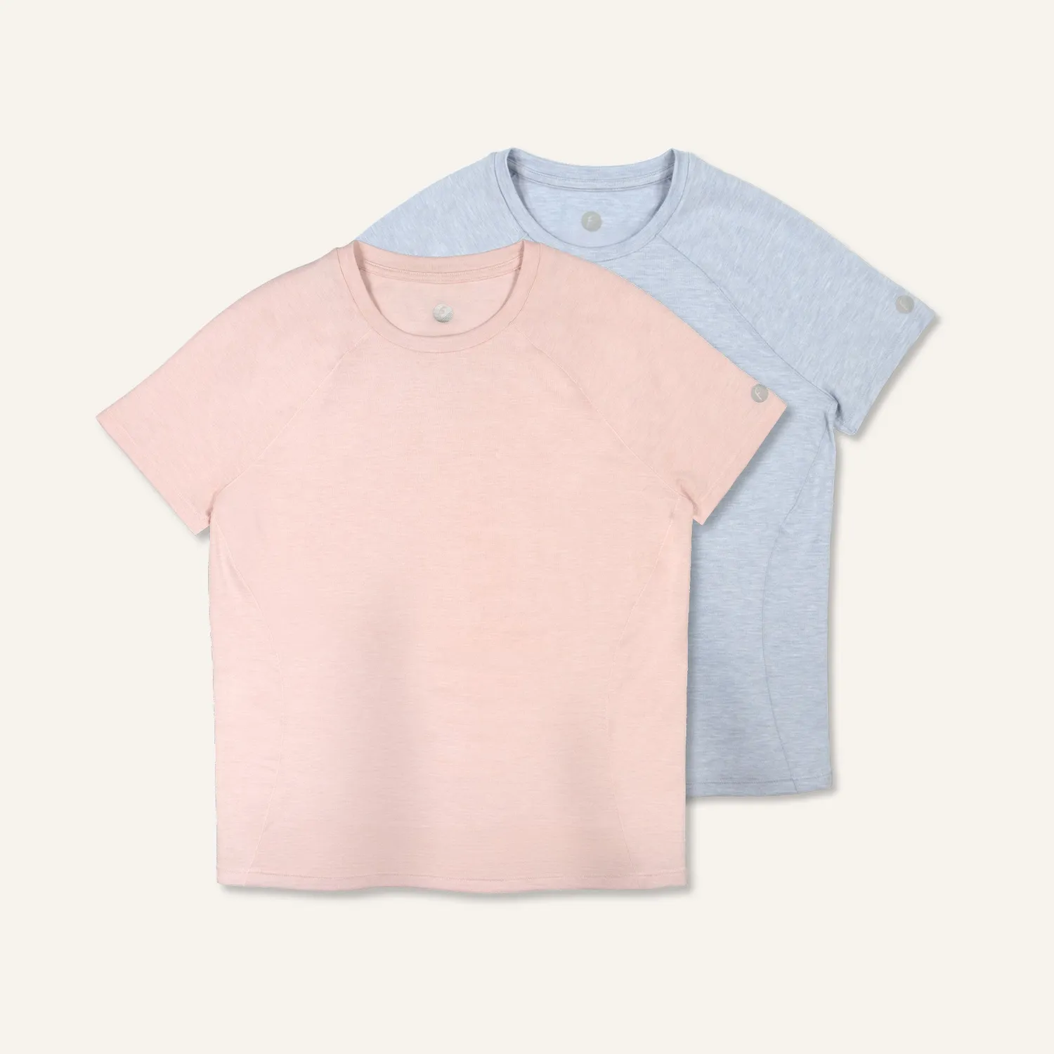 Feetures Stride Flex Performance Tee t-skjorte grå 2-pk dame