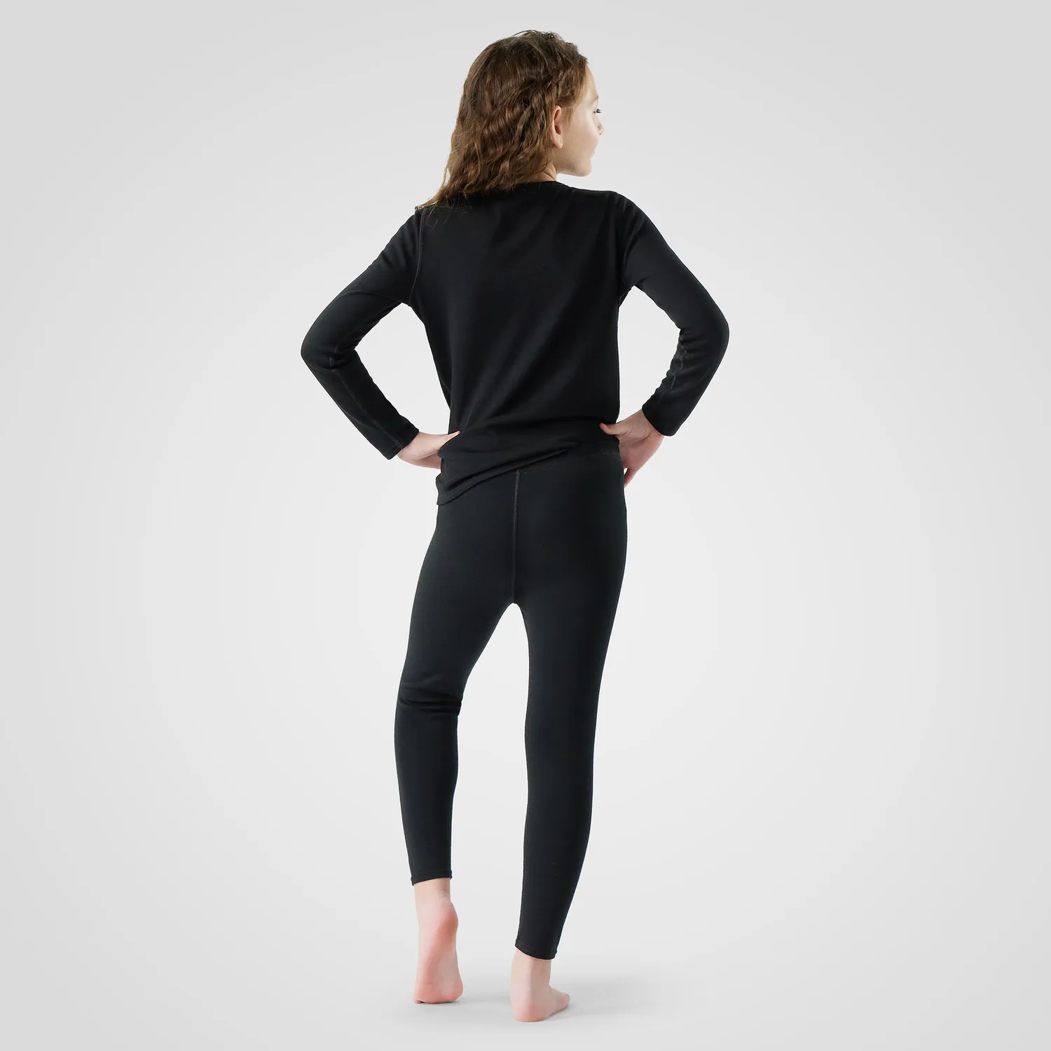 Smartwool Classic Thermal ullbukse barn svart merino