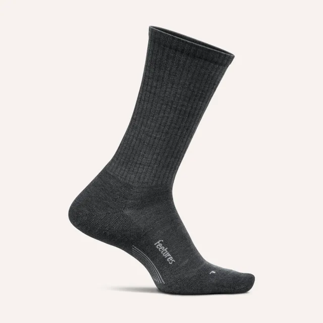 Feetures Merino 10 Max Cushion Crew sokker Navy ull