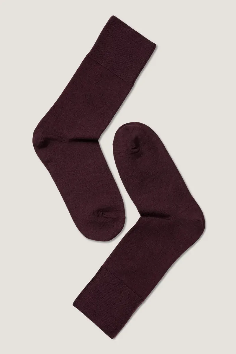 Note By Syversen Fine Wool Comfort ullsokker burgunder 36-41