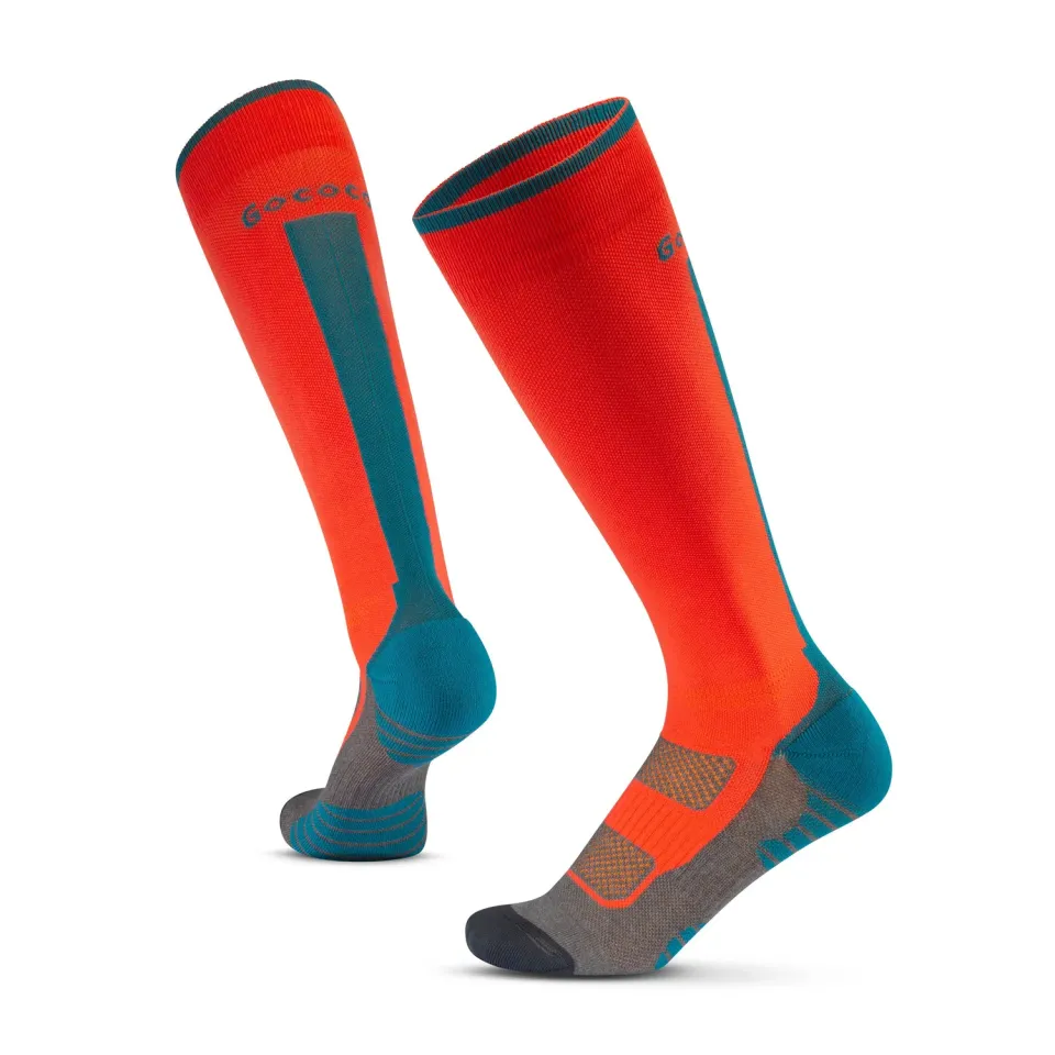 Gococo Compression Superior kompresjonssokker rødoransje S