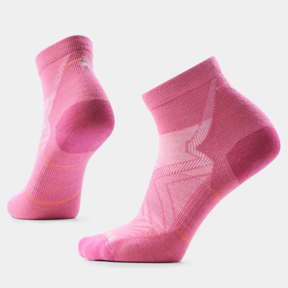 Smartwool Run ankel løpesokker garden pink null demping