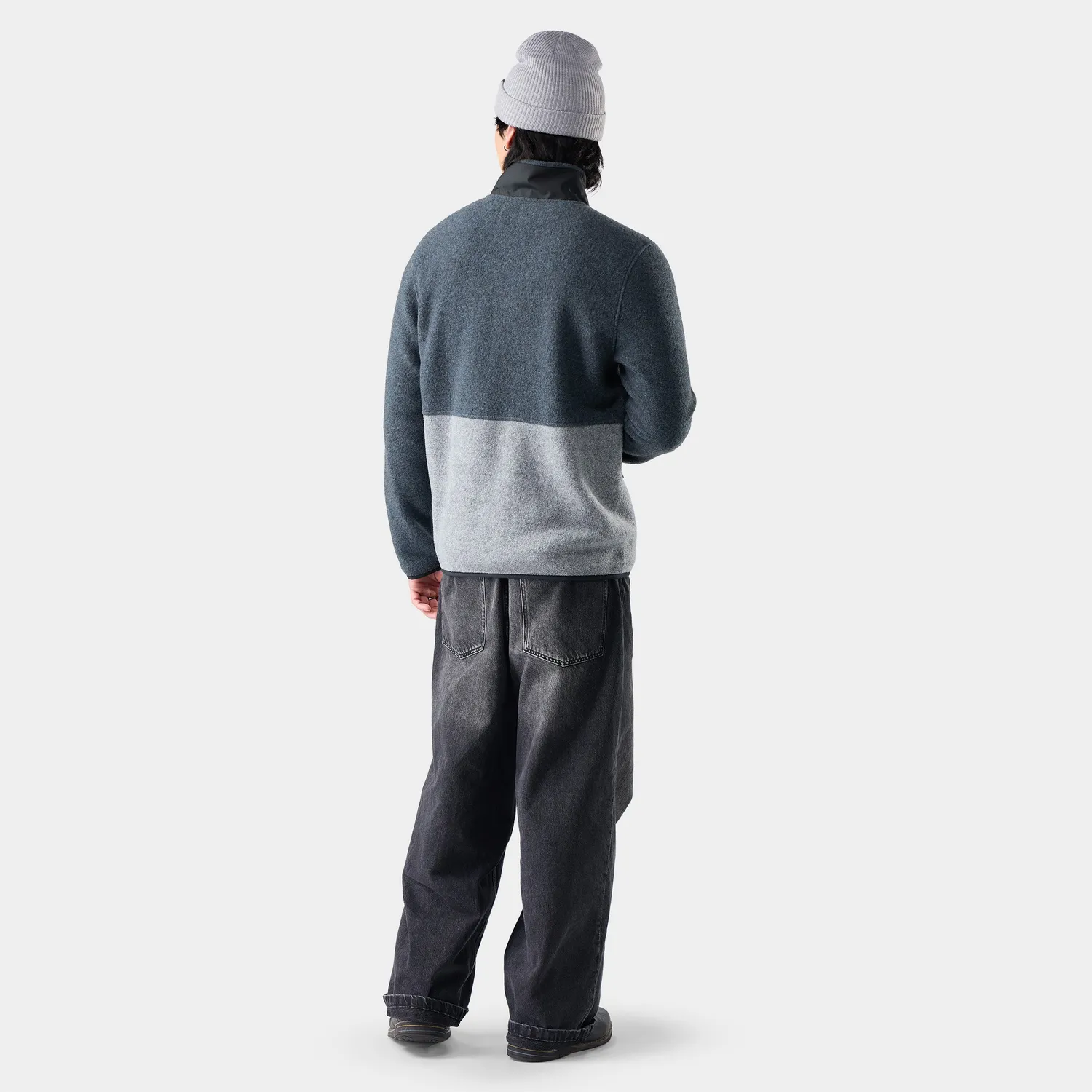 Smartwool Second Cut fleecejakke Light Gray Deep Navy ull