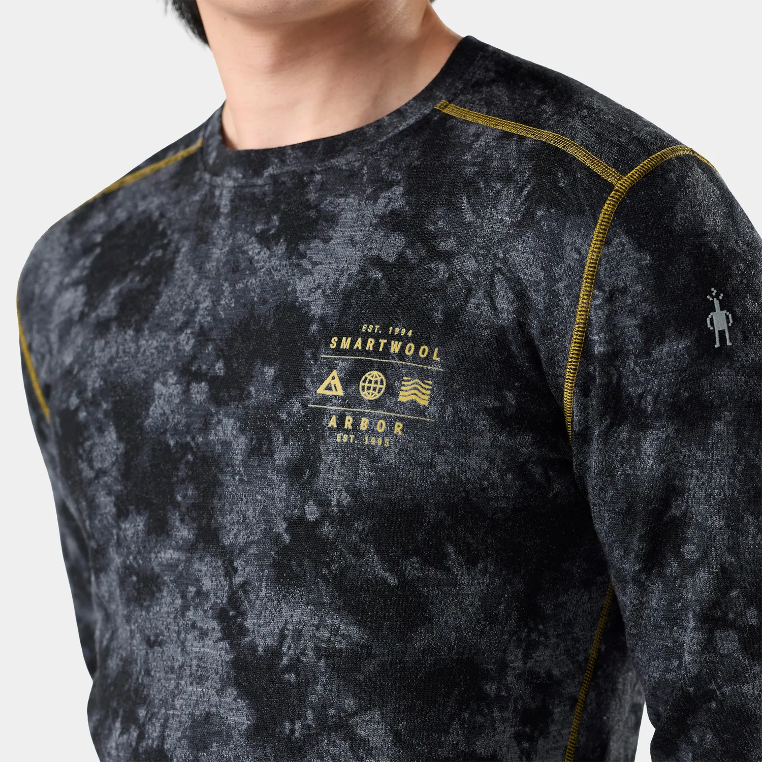 Smartwool Classic Thermal Crew superundertøy svart ull