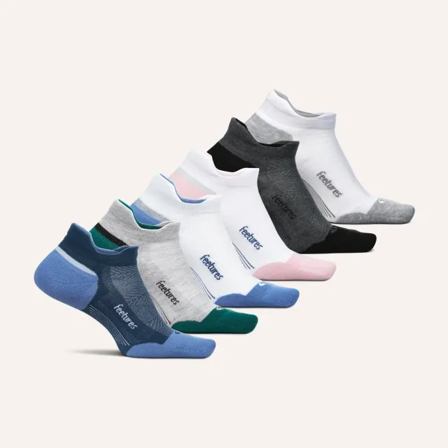 Feetures Elite Max Cushion Tab sokker 6-pack ekstra demping