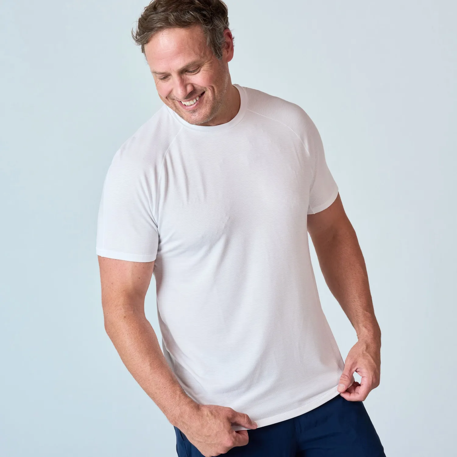 Feetures Stride Flex Performance Tee t-skjorte 2-pk Slate White Mix pustende