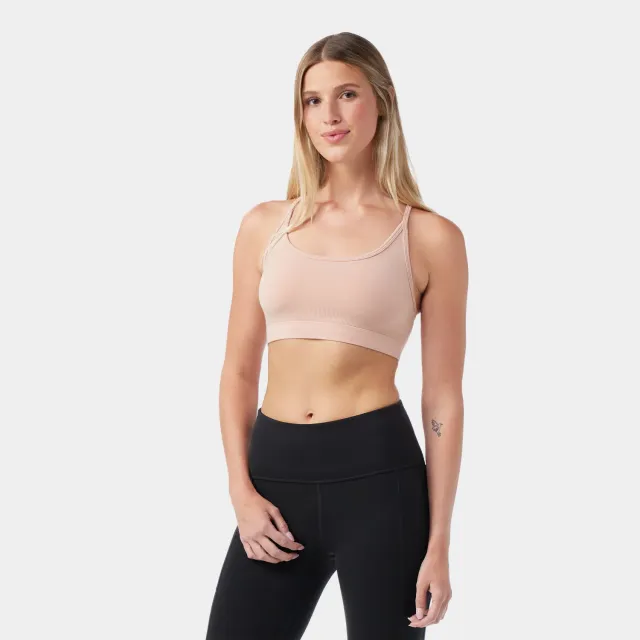 Smartwool Merino Bralette sports-bh rosa lav støtte