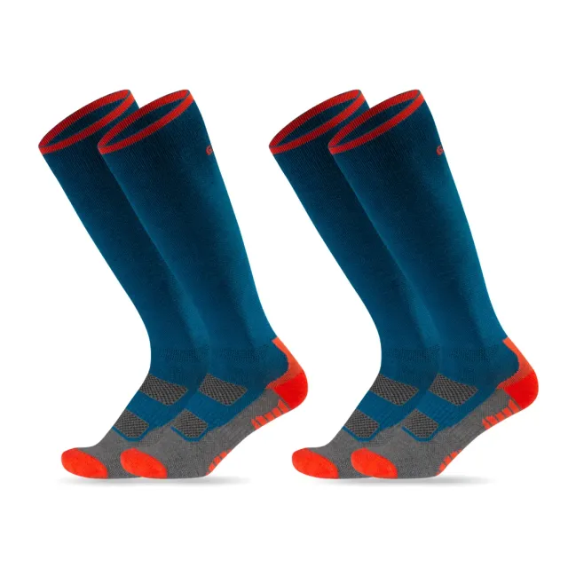 Gococo Compression Wool kompresjonssokker petroleum 2-pk M