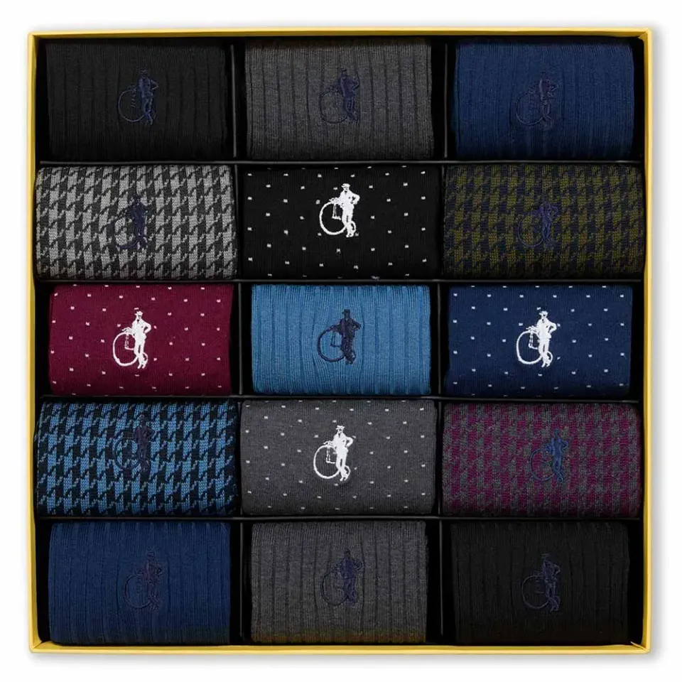 London Sock Company Dash of Class dressokker 15-pakning klassisk