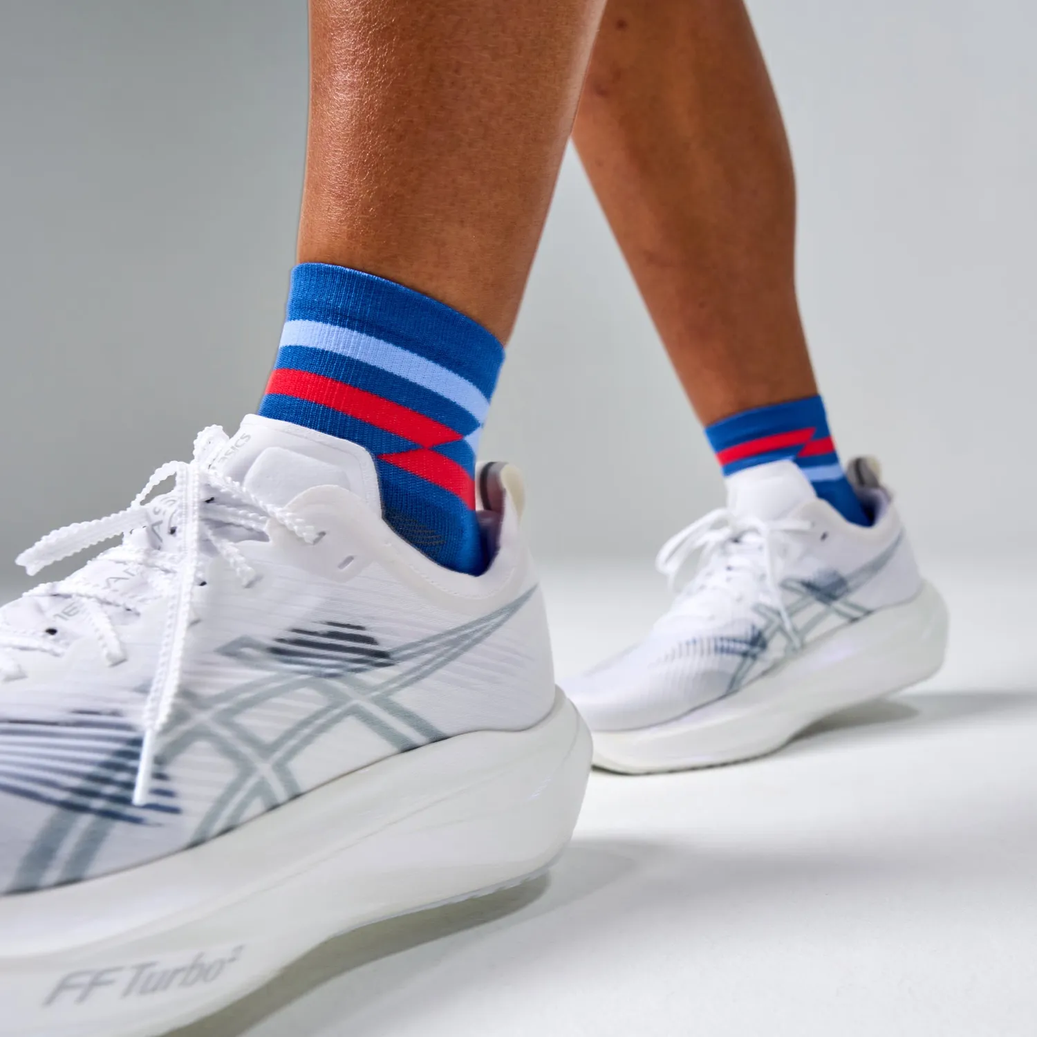 Feetures Elite Light Cushion Quarter sokker White tynn