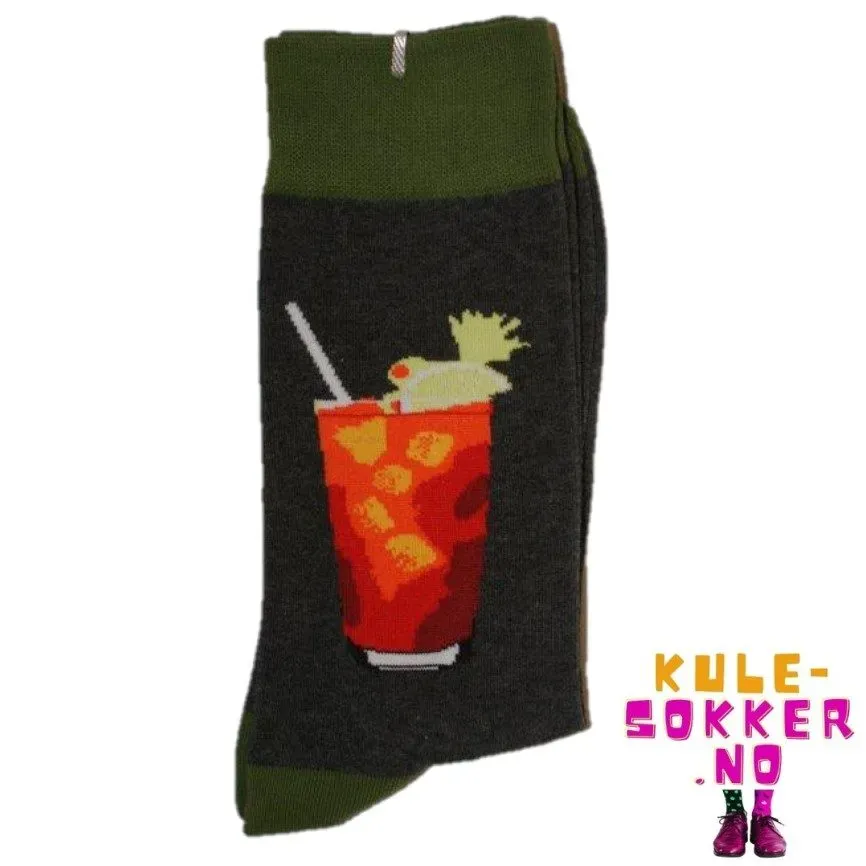 Kule-Sokker Drink sokker grå barn morsomme