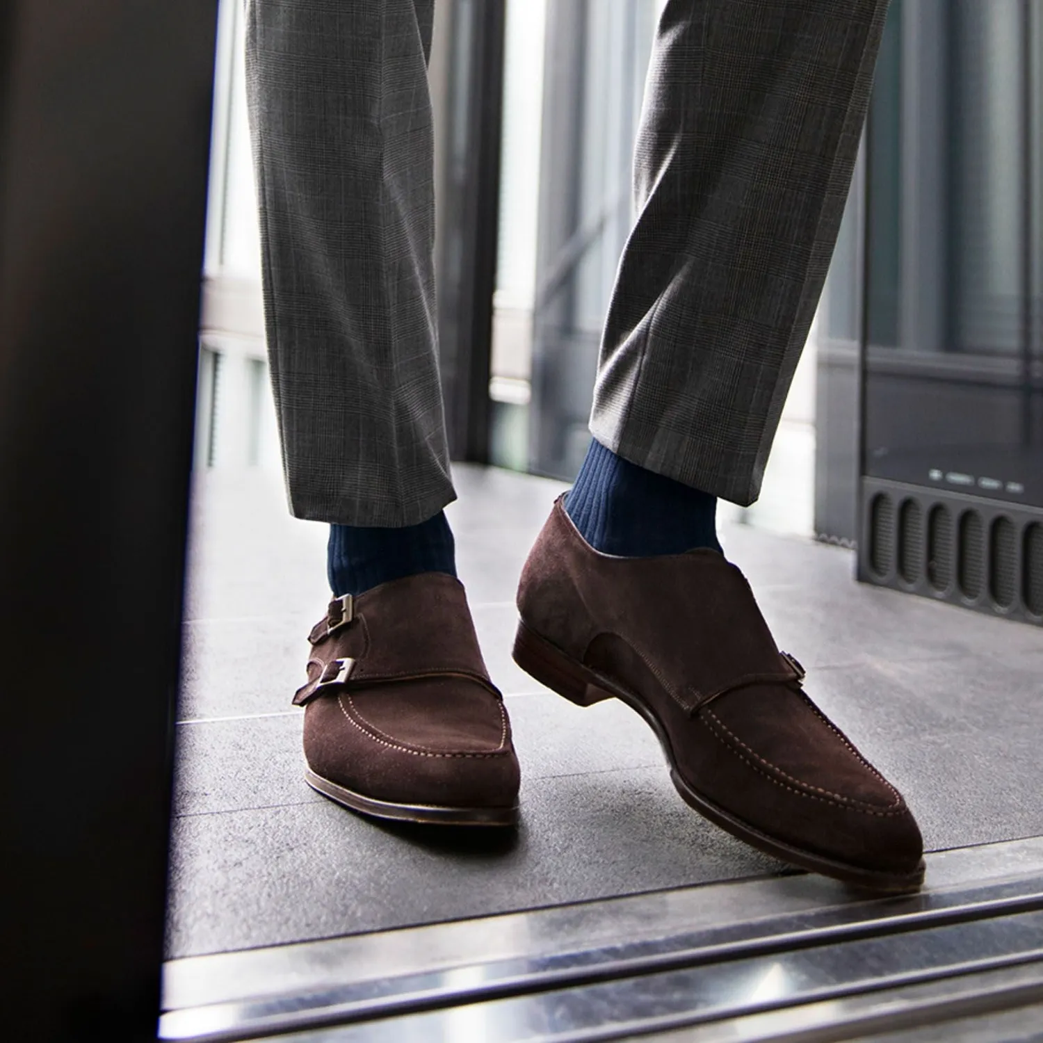 London Sock Company Blue Argyle sokker 3-pakning blå