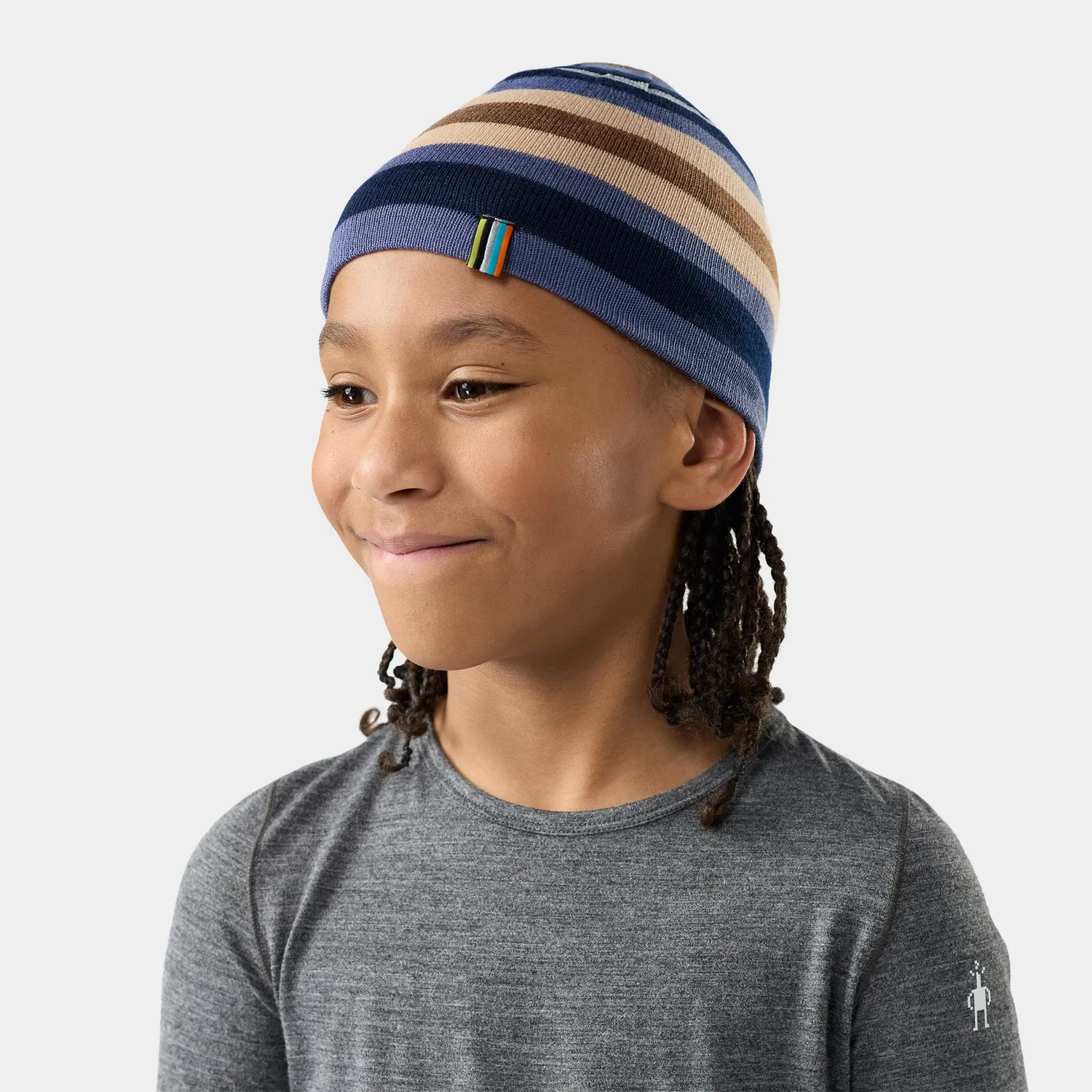 Smartwool Reversible Art lue nightfall blue ull barn