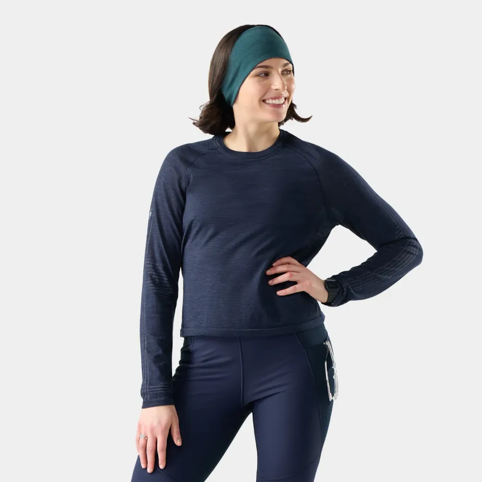 Smartwool Intraknit Seamless langermet trøye Deep Navy merino
