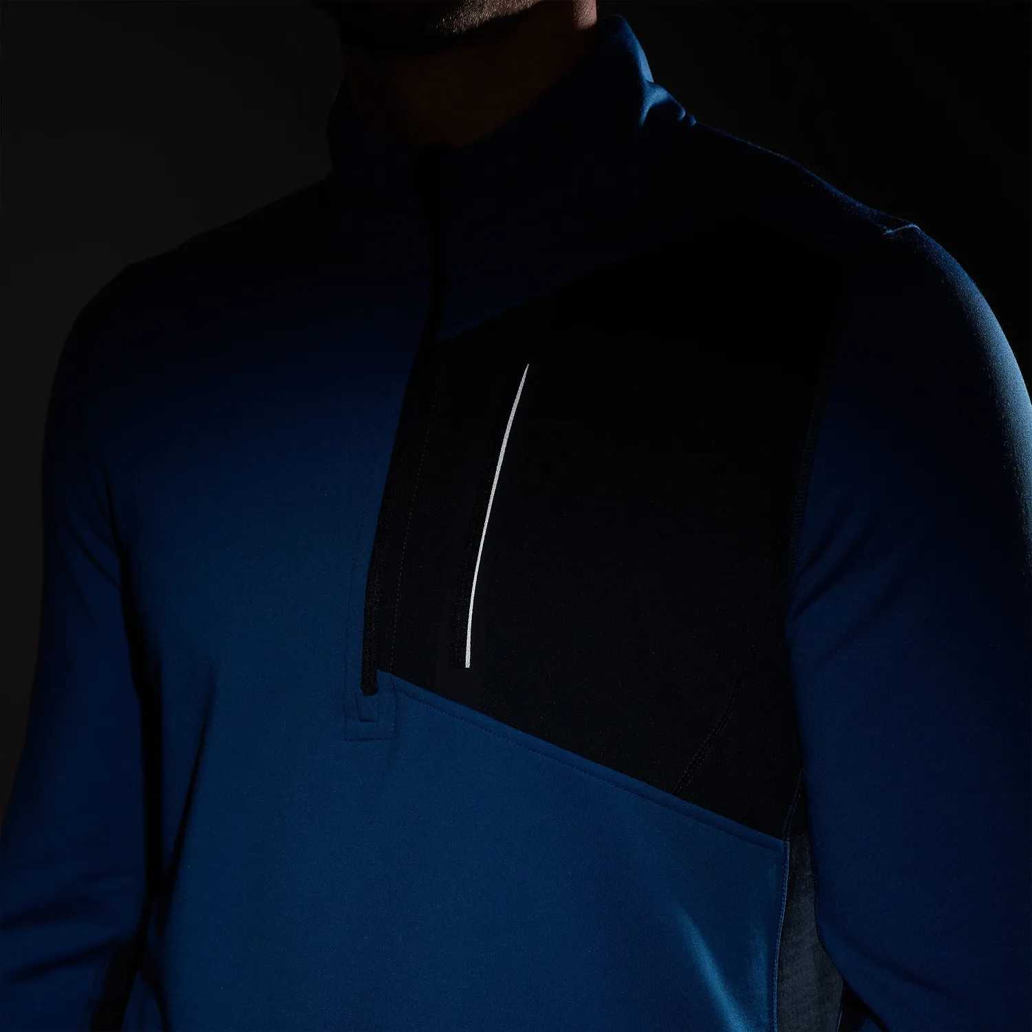 Smartwool Active Fleece 1/2 Zip genser Nival Blue stretch