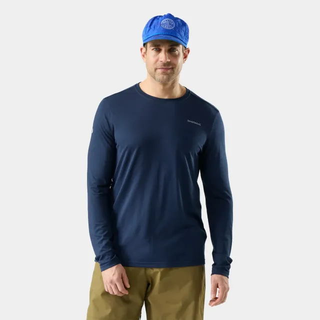 Smartwool Bearly Plaid Active t-skjorte herre deep navy