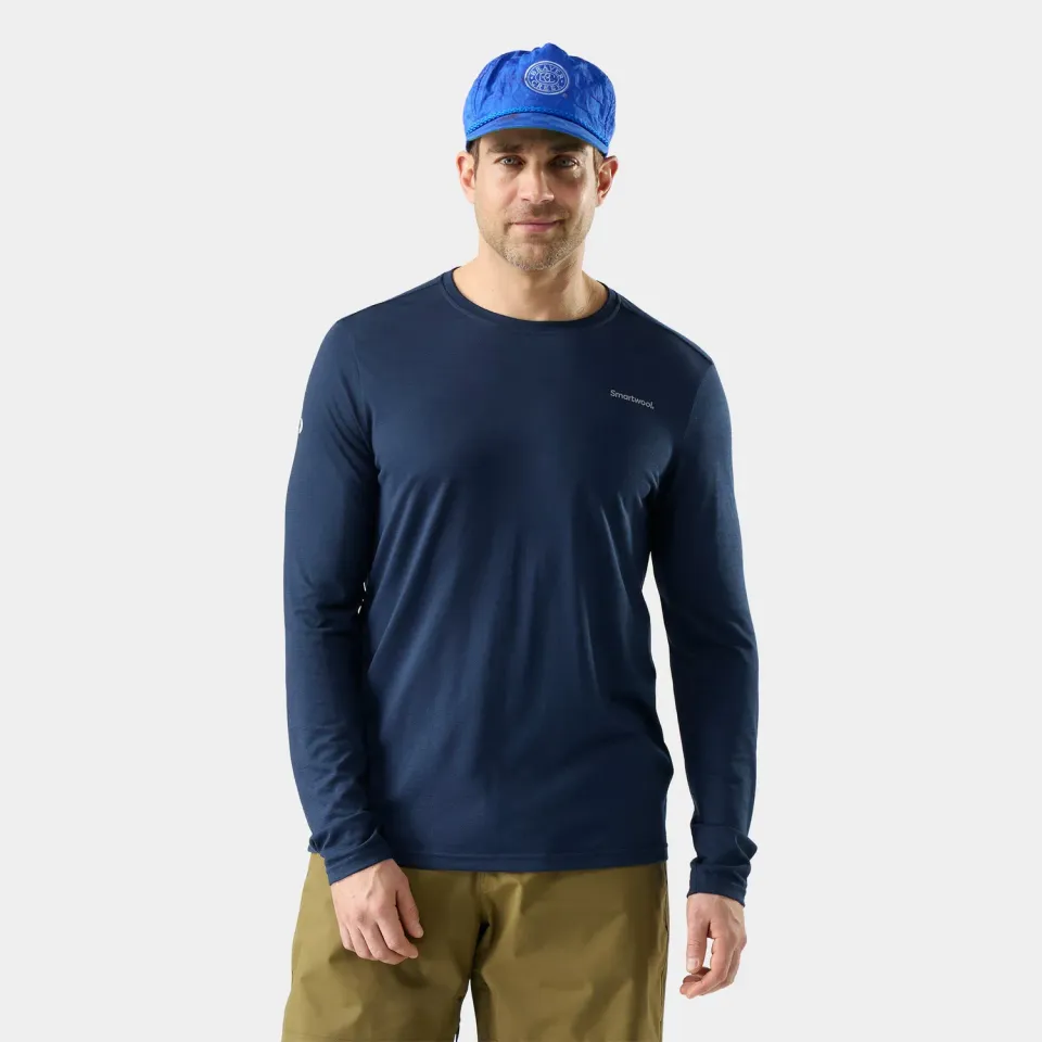 Smartwool Bearly Plaid Active t-skjorte herre deep navy