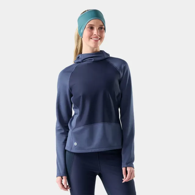 Smartwool Active Fleece Wind Hoodie hettegenser Nightfall vind kanal
