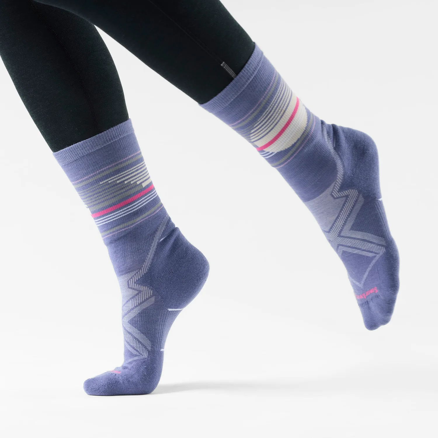 Smartwool Run Cold Weather Glow løpesokker nightfall blue