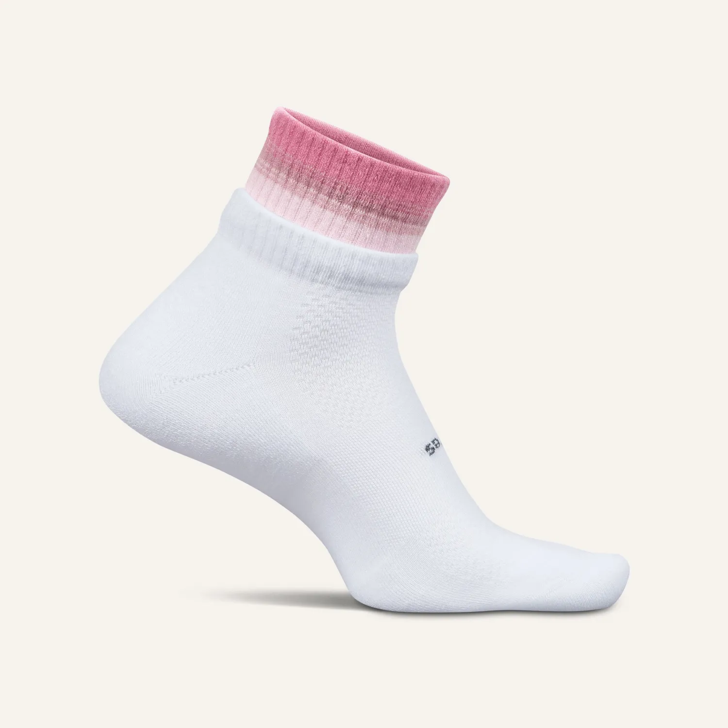 Feetures High Performance Max Cushion Stacked Quarter sokker sky