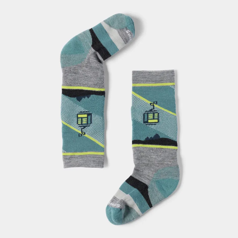 Smartwool Gondola Games OTC skisokker barn Light Gray ull
