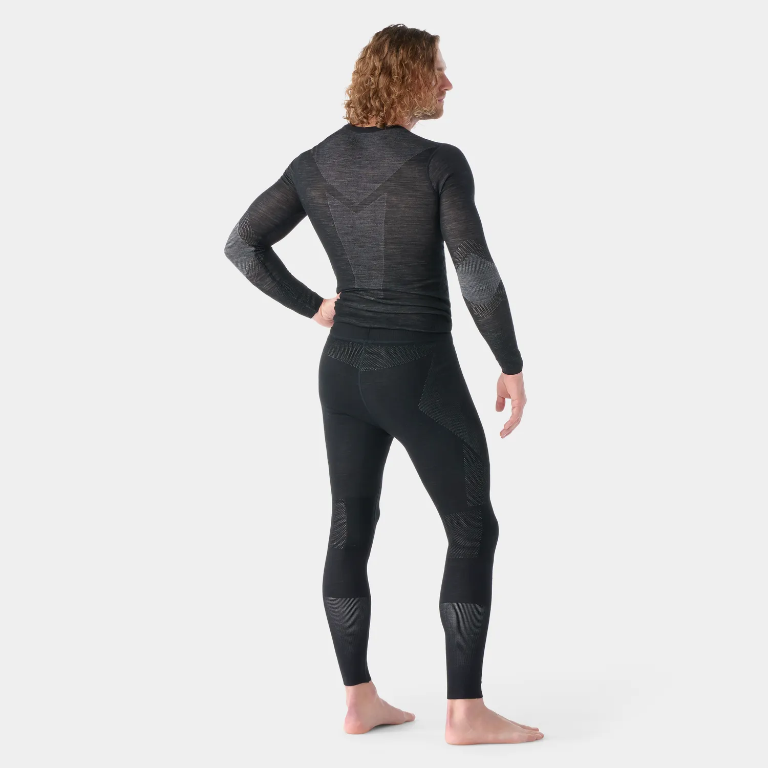 Smartwool Intraknit Thermal Merino stillongs svart-hvit ull