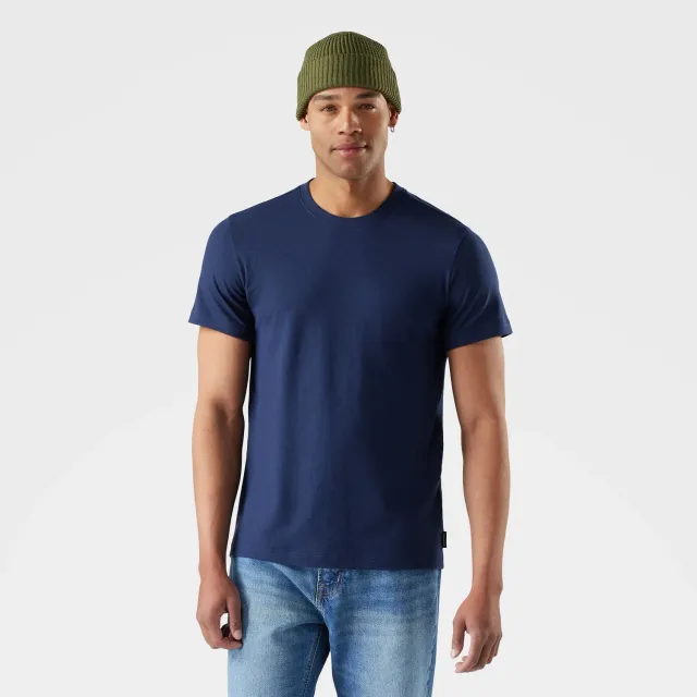 Smartwool Perfect Crew Short Sleeve t-skjorte mørkeblå merino