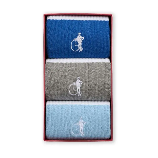 London Sock Company Retro Classics I sokker stripete 3-par