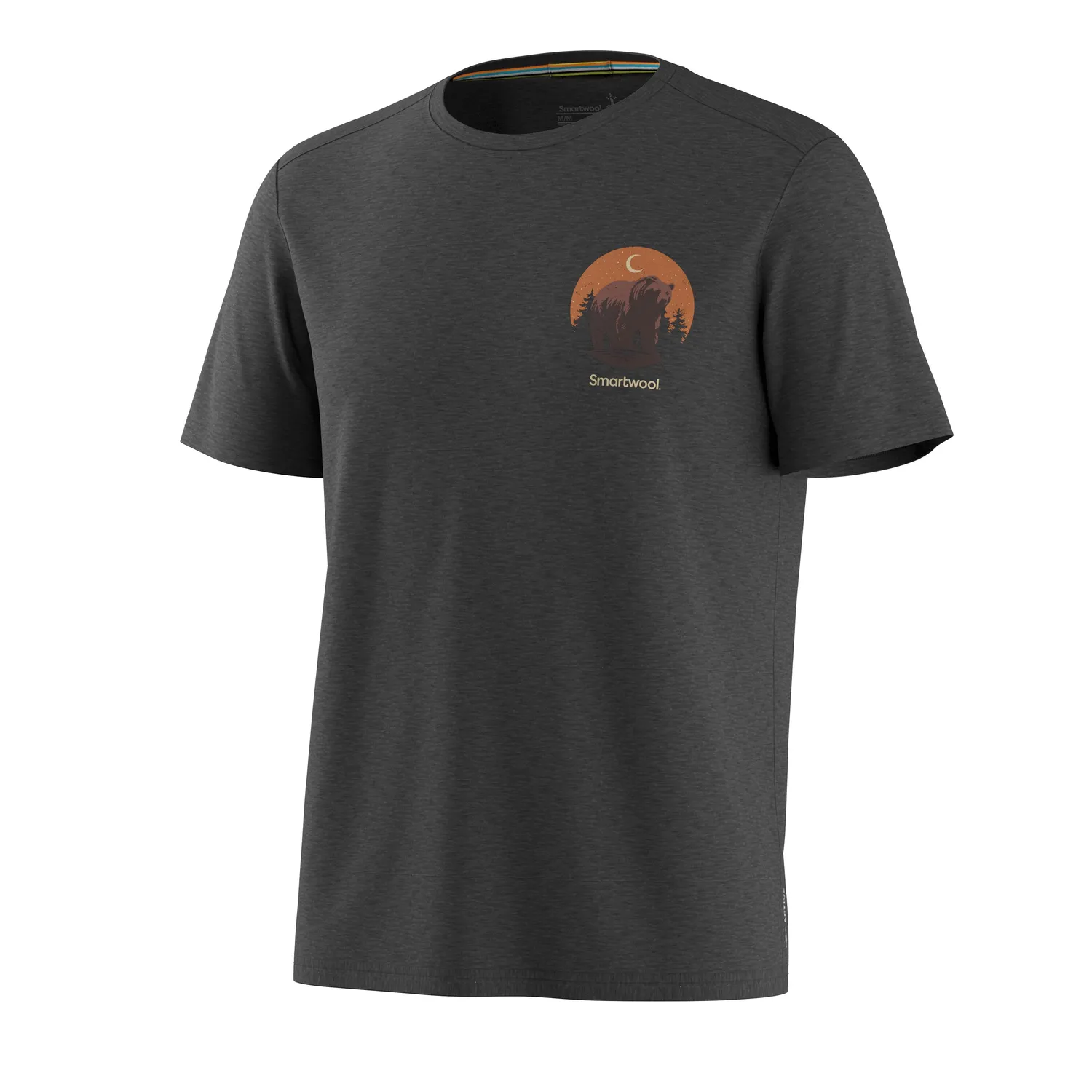 Smartwool Lunar Bear Active Short Sleeve t-skjorte grå merino