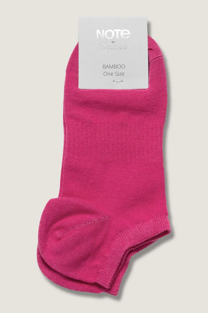 Note by Syversen Bamboo Sneakers sneakersokker fuchsia bambus