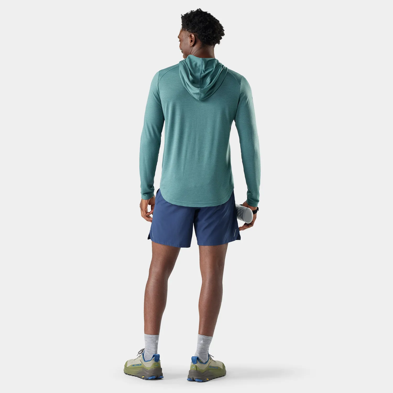 Smartwool Active Mesh Hoodie treningsgenser Dusty Teal merinoull