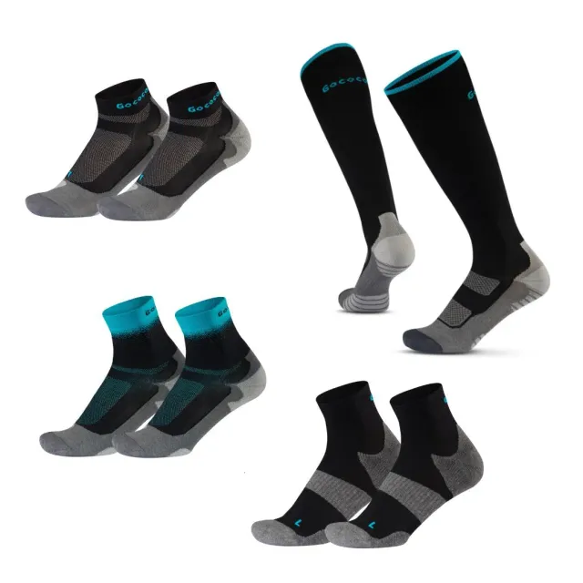 Gococo Run Essentials Core løpestrømper 7-pakning svart
