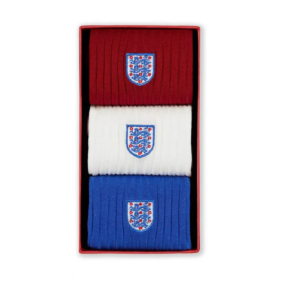 London Sock Company Pitch Side Pick sokker 3-pk England