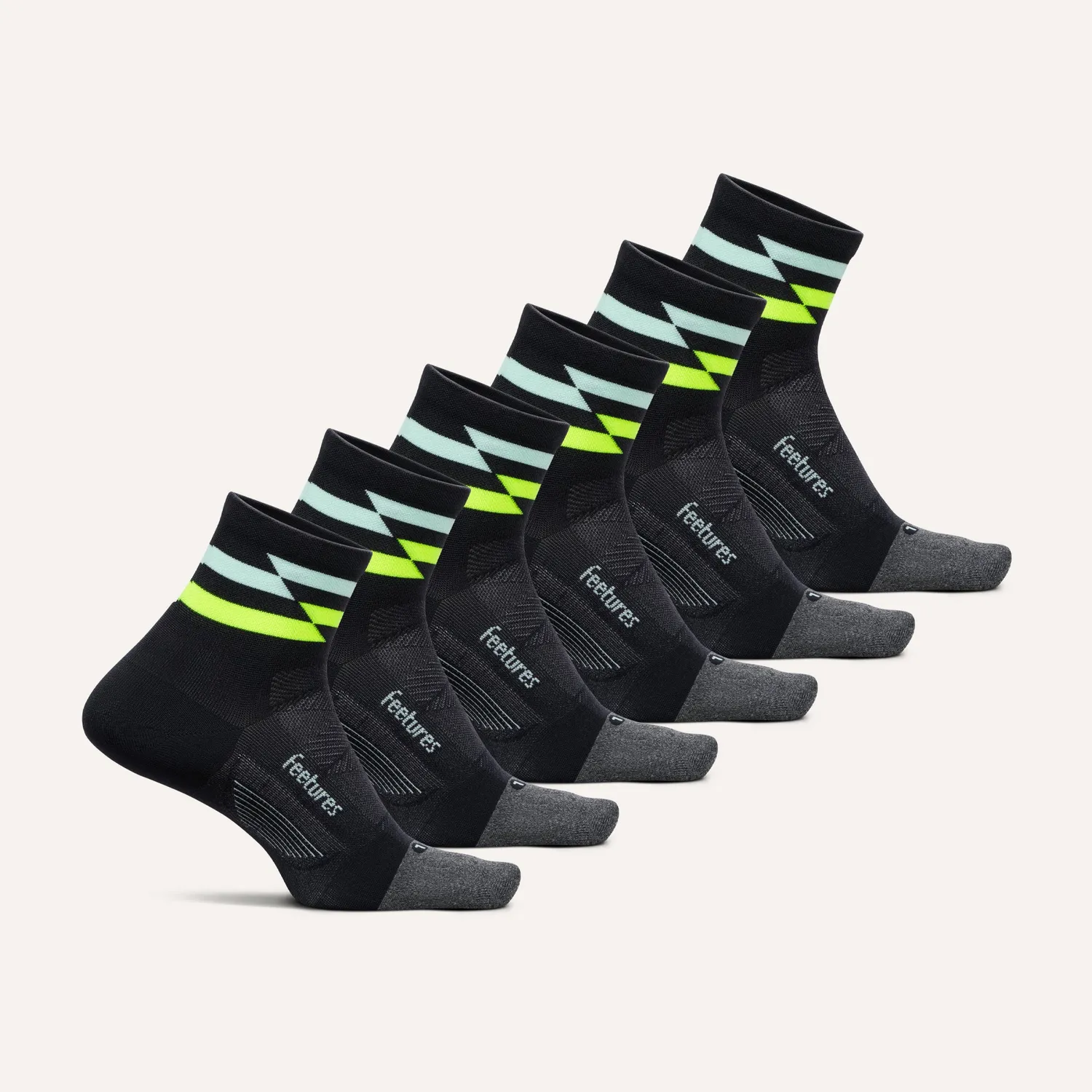 Feetures Elite Ultra Light Quarter løpesokker 6-pk