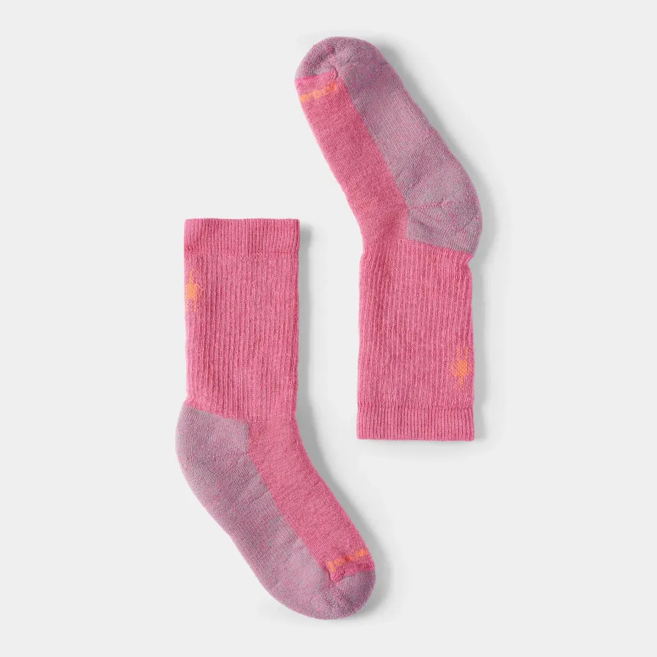 Smartwool Kids Hike Crew ullsokker Garden Pink