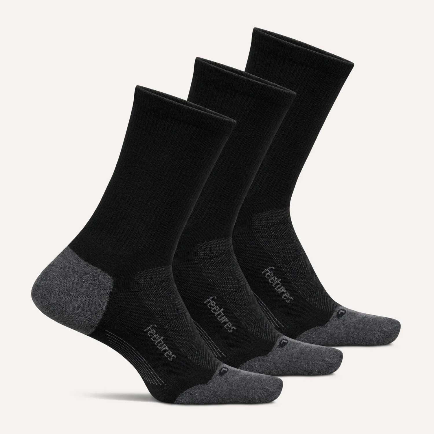 Feetures Elite Max Cushion Mini Crew sokker 3-pack hvit miks