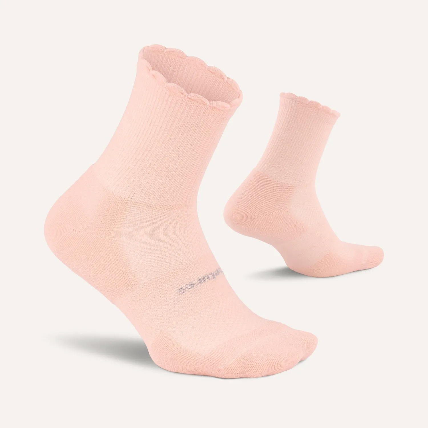 Feetures High Performance Max Cushion Quarter Tall Scallop sokker Cloud Ripple