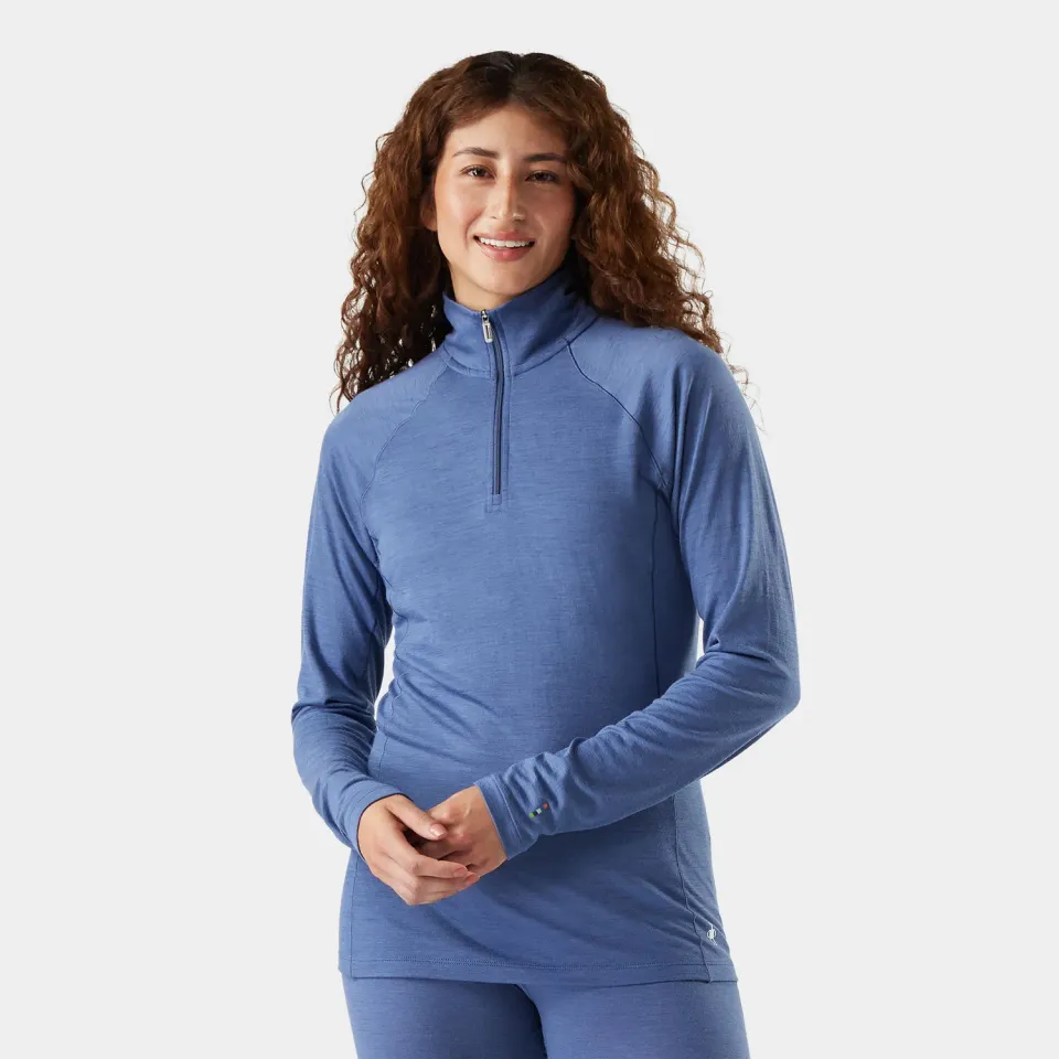 Smartwool Classic All-Season Merino Base Layer 1/4 Zip ulltrøye Nightfall Blue merino