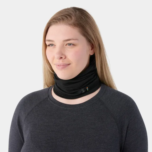 Smartwool Thermal Long halsbuff svart merinoull