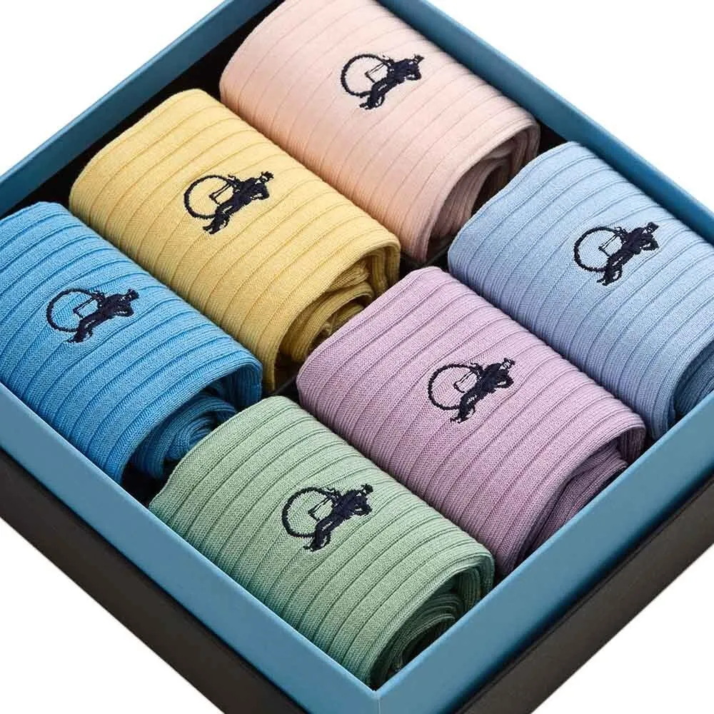 London Sock Company Simply Pastels sokker 6 par pastell