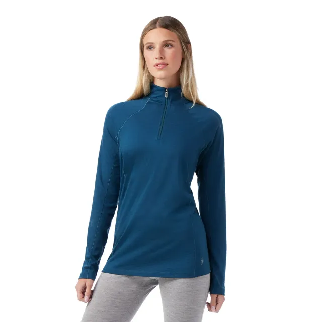 Smartwool Classic All-Season 1/4 Zip genser dame twilight blue