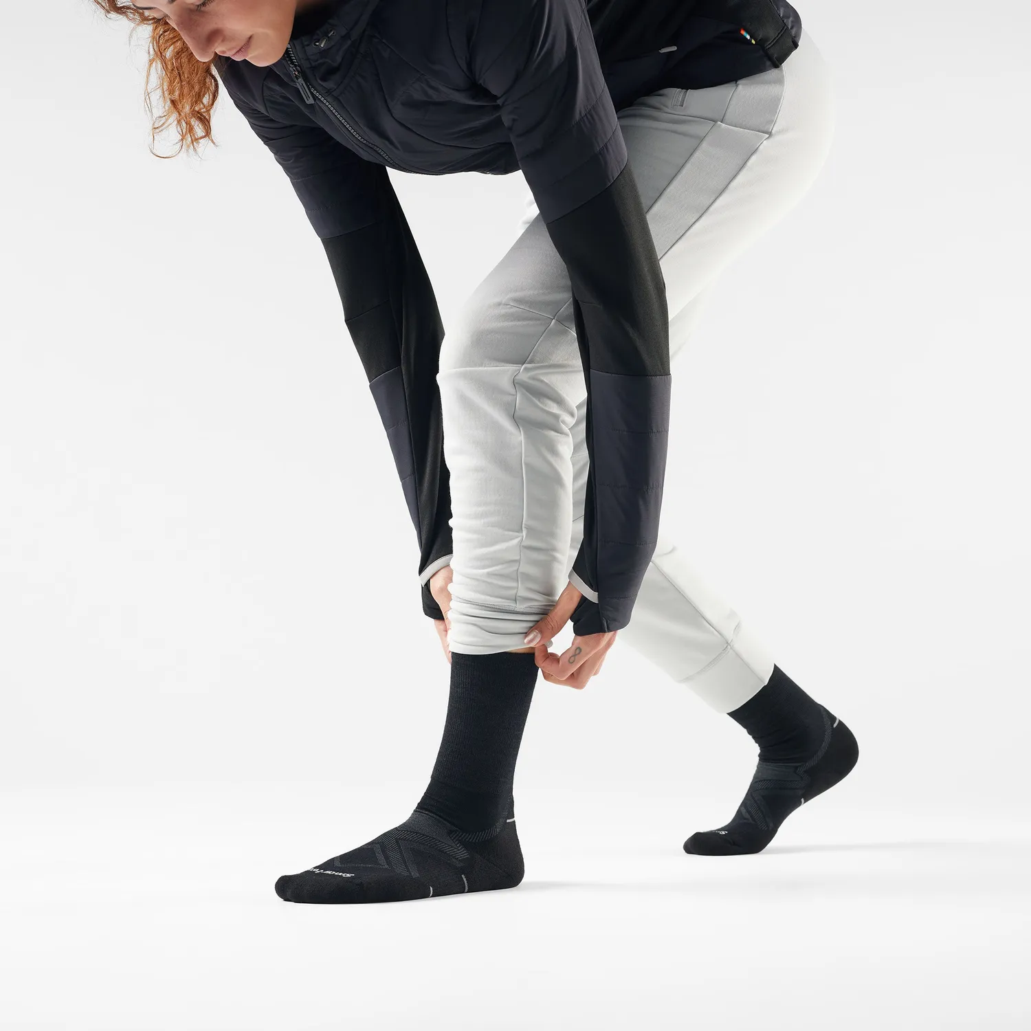 Smartwool Run Cold Weather Crew løpesokker svart M ull