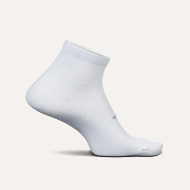 Feetures High Performance Max Cushion Quarter sokker hvit