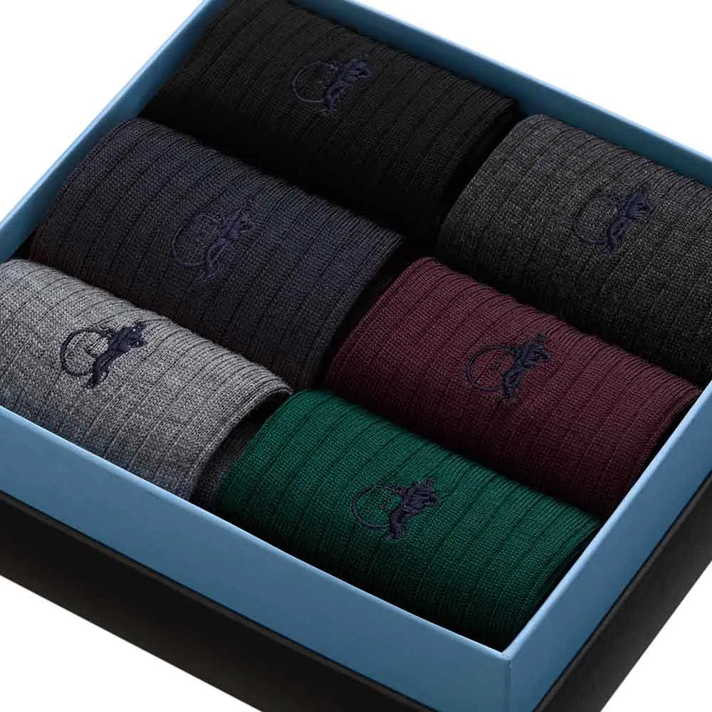London Sock Company Classic Merinos ullsokker 6 par merino